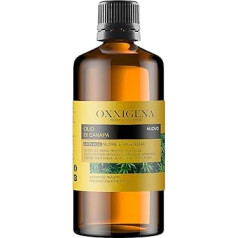 Oxxigena - 100% Pure and Natural Cold-Pressed Hemp Seed Oil, 1 Litre Pack, Moisturising Oil, Nourishing Cosmetics, Anti-Wrinkle Effect, Ideal for Skin and Hair Care