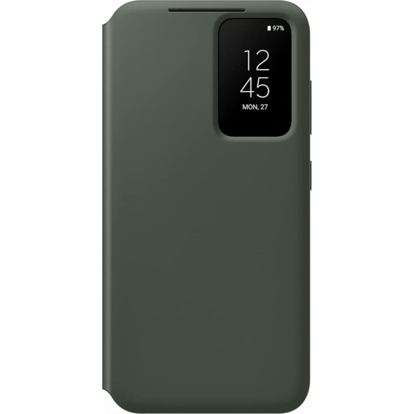 Samsung Smart View Wallet Smartphone Case EF-ZS911 for Galaxy S23, Phone Case, Card Slot, Viewing Window, Khaki