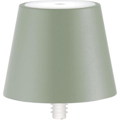 Zafferano, Poldina Stopper Lamp, Wireless and Rechargeable Bottle Lamp with Touch Control, Suitable for Indoor and Outdoor Use, Dimmer, 2200-3000 K, Height 11 cm, Colour Sage