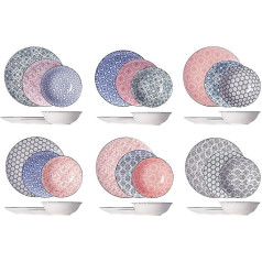 Cosy & Trendy Delirio 1452407 Dinner Service 18 Pieces for 6 People