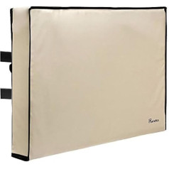 Outdoor TV 75 Inch Cover Weatherproof and Waterproof TV Flat Screen Outdoor TV Protective Housing Fully Covered from Below