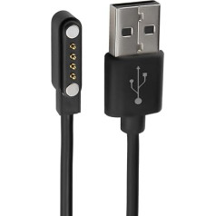 Haourlife Magnetic Replacement Bone Conduction Headphone Charging Cable USB Charging Cable for 4 Pin Bone Conduction Headphones, Smartbands and Smart Watches (7.62mm Pitch)