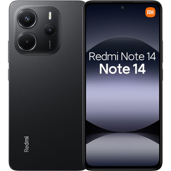 Xiaomi Redmi Note 14 4G Smartphone 8GB 256GB 5500mAh No NFC, Black (Charger Included)