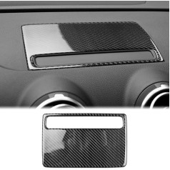 KUNGKIC Carbon Fibre Car Dashboard Console Navigation Screen Cover Decorative Sticker Compatible with Audi A3 8V S3 2014-2019 Indoor Accessories
