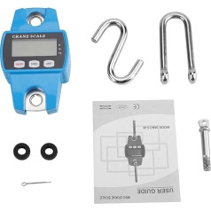 Hanging Digital Crane Scale, 300 kg, Stainless Steel, Sky Blue, Hanging Crane Scale, Digital Industrial Hook Scale, Weight Meter Digital Scale