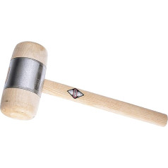 Picard 0032001-3 70 x 140 mm Wooden Mallet - Brown/Silver
