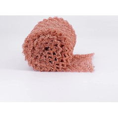 Messing aus Metallfasern, Copper Wire Mesh Screen 4 Wires Woven 100mm Width Multiple Lengths(8 Meters)
