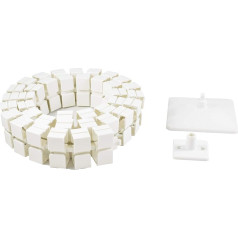 Oskar Lehmann Cuba Cable Guide Square 1 Length 1254 mm Made in Germany White