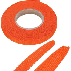 sourcing map Geflochtene Kabelhülsen, wärmeschrumpfbarer Stoffschlauch, 5/16 Zoll, 10 m, Orange, 2:1 Verhältnis, Schrumpfschlauch, Kabelschutz für Kabelbaumkabel, Netzwerkkabelschutz, Kabelmanagement