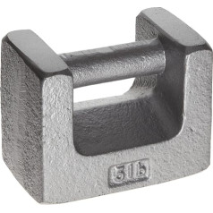 Rice Lake Cast Iron Painted Handle Calibration Weight, ASTM Class 7, Metric and USA Common