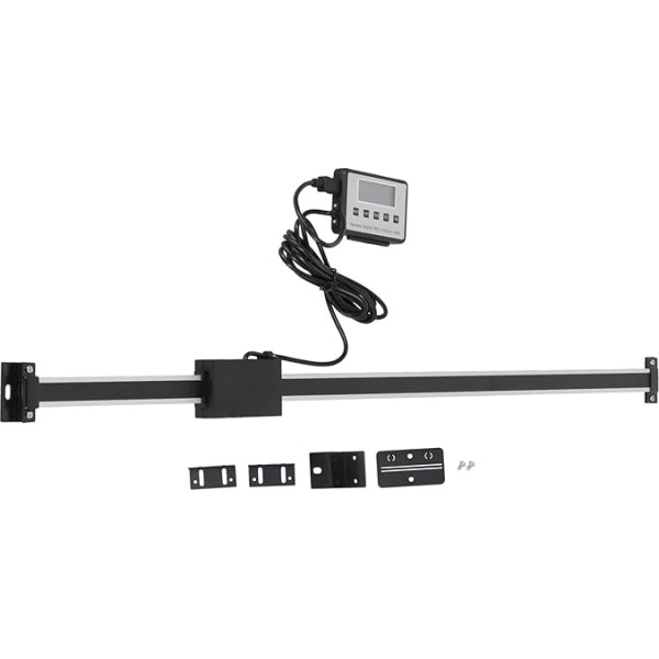 XTEVU Digitales Ausleger, lineare Skala -Anzeige mit metrischem Imperial Encoder, DRO -Messsystem, Lathe Linear Messwerkzeug (0-600mm)
