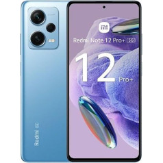 Xiaomi Redmi Note 12 Pro+ 5G Smartphone, 6.67 Inch Flow AMOLED Display 120Hz MediaTek Dimensity 1080 Processor 200MP Rear Cameras 120W Hyper Charging Mobile Phone Dual SIM (8+256, Blue)