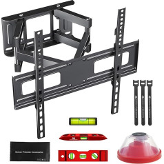 Maclean TV wall mount for 32-75 inch TVs up to 50 kg, tiltable, swivel, distance 80-380 mm, VESA 75 x 75 to 400 x 400 mm, compatible with OLED, QLED, LED, LCD, including mounting accessories and