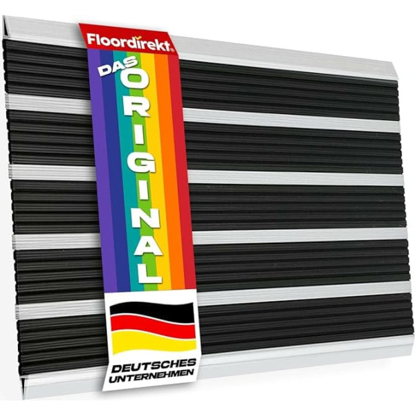 Floordirekt Doormat Outdoor – Various Models for Indoor and Outdoor Use – Rustproof & Weatherproof – Front Door Doormat – (Double Mat 46 x 80 cm)