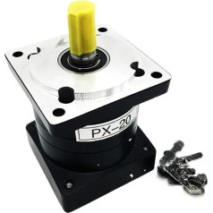 P0Z9J7F Nema 23 Planetary Gearbox Gear Speed Ratio 3 5 10~200:1 Stepper Motor Nema23 Planetary Reducer Brushless Motor Step-down Gear Box (Ratio 50 to 1, Input 8 mm)