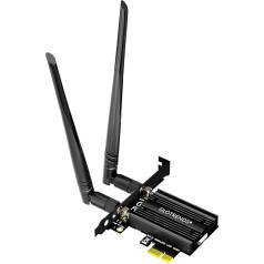 GLOTRENDS AC1200 WiFi 5 PCIe Card with Low Profile Holder for Desktop PC, Intel 7265 Chip, 802.11ac, Bluetooth 4.2, Supports Windows 11/10/7/Linux, Not Support Mac OS/Windows XP