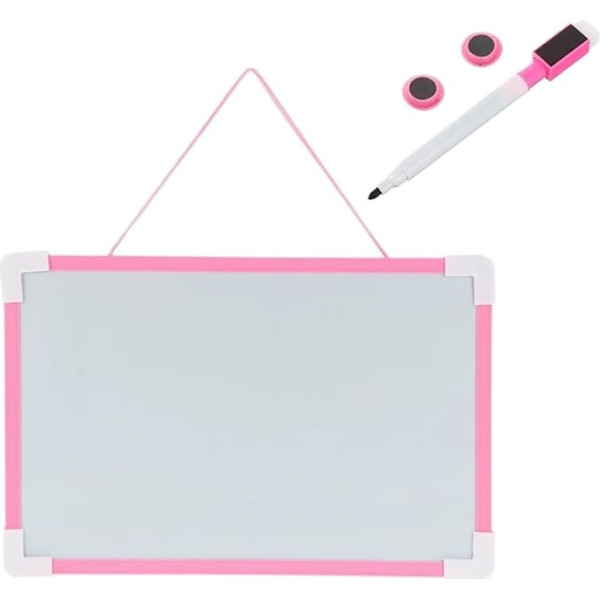 Whiteboard Für Die Wand Memoboard zur Wandmontage, Whiteboard, löschbares Nachrichtenbrett, Graffiti-Magnettafel(Pink)