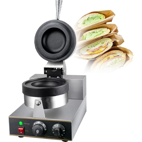 Elektrisch Hamburgerpresse Burger-Maschine, kommerzielle elektrische Presse, elektrisch, Maker 1300 W, Presse, antihaftbeschichteter Schinken, 50–300 °C, einstellbare Temperatur, für den Hei