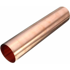 WUDOLI Flat Sheet Metal 1 Piece 99.9% Pure Copper, Metal Sheet, Copper Sheet, Copper Plate, Skin, Red Copper Foil Square Materials (Color : Thickness 0.2, Size : 100x5000mm)