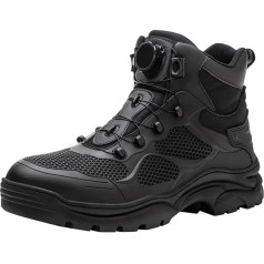 DKLOVIFU Shoes Men's Spring and Winter Button Boots Anti- and Anti-Sole Sole Shoes Non-Slip Work Boots Men's Shoes Without Laces 42 Men's Shoes Winter Work Shoes S1