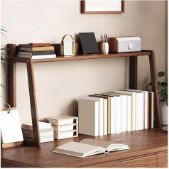 JIANGZAI Storage shelf, oak material, hardwood, clear texture, durable, suitable for a variety of scenarios (brown, 80 x 21 x 43.6 cm/31.5 x 8.3 x 17.2 inches)