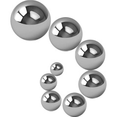 KYUEPONG Bearing Balls, Steel Ball, 304 Stainless Steel Ball Diameter 1/2/3/4/5/6/7/8/9/10/11/12/13/14/15/16/17/18-29 mm, Solid Bearing Balls, Smooth Ball (1.5 mm)