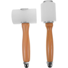 SEWOART Pack of 2 Nylon Hammer Leather Tools Hammer for Installation Leather Craft Tools Leather Work Tools Hammer Furniture Installation Hammer Leather Making Hammers