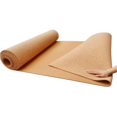 QNDUGJFER Selbstklebende Korktafel-Rolle, 10 mm dick, leicht zu schneiden, dekorative DIY-Wandaufkleber für Zuhause, Büro, Schule, Kork-Wandfolie für Pinnwände und Bastelarbeiten (1,22 x 3,28 m)