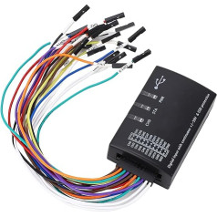 USB Logic Analyzer, USB Logic Analyzer Device Set, 16 Input Channels, UART IIC SPI Debugging Handheld Instrument, Compatible with Official Logic Analyzers, #811