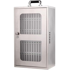 Handygarage Schule Handy Aufbewahrungsbox, Handy-Schließfach aus Edelstahl, Robust und Langlebig, Keine Montage Erforderlich, für das Klassenzimmerbüro(36 * 21 * 60cm)