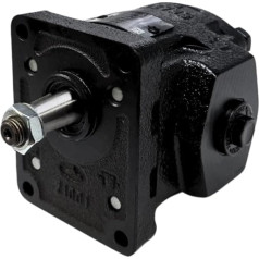 Walvoil 2XPW Hydraulische Gusseisen-Zahnradpumpe, Gruppe 2, 14,2 CC, im Uhrzeigersinn, 1,9 cm BSP-Einlass und 1,27 cm BSP-Ausgang, EU 4 Bolzen 1/8 Kegel