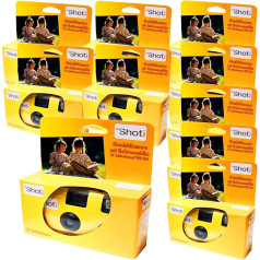 10 x Edition 1A Photo PORST Disposable Camera / Wedding Camera / Party Camera (27 Photos with Flash and Batteries)