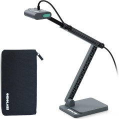 OKIOLABS OKIOCAM S2 Pro 4K USB Visualizer with OKIOPoint AI Tracking 12MP Document Camera for Teaching with LED Light for PC/Mac/Chromebook Comes with Bag & Type-C Adapter