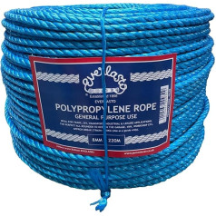 220 m Coil 8 mm Blue Polypropylene Rope PP Rope