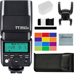 GODOX TT350C Speedlite Flash 2.4G HSS 1/8000s GN36 TTL Flash Camera Flash for Canon EOS 5D Mark III 80D 7D 760D 60D 600D 30D 100D 1100D DSLR Camera (TT350C)
