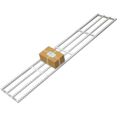 COUIVQA Light Duty Conveyor Belt, Splicable, Non-Driven Roller Conveyor Rails, Gentle Movement for Multifunctional Unloading Slide (2 Rails)