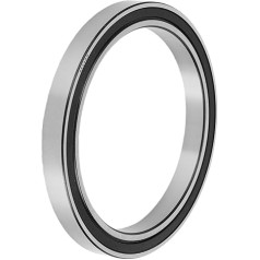 X AUTOHAUX 6824DD Rillenkugellager, P6, 120 x 150 x 16 mm, geschmiert, doppelte Gummidichtung, schwarz, silberfarben, Roller, Skateboard-Rad