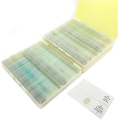 Microscope Accessories Microscope Glass Slider 200 Pieces Prepared Microscope Slides for School Biology Teaching Study Students Durability and Reliable Performance