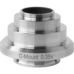 Microscope Accessories Trinocular Microscope C Mount 0.35 x 0.5 x 0.7 x 0.8 x 1.2 x 1.2 x 1.5 x 2.25x C Mount Camera Adapter for Microscope Durability and Reliable Performance (Size : 0.35X