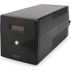 UPS line-ineractive lcd, 1000va/600w, 2x12v/7ah, avr, 4xschuko, usb, rs232, rj45