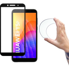 Rāmīša aizsargstikla plēve Huawei Y5p Full Cover Flexi Nano - melna