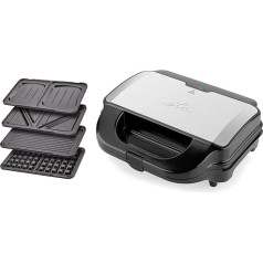 ETA Sandwich Maker 4 in 1 Sorento I Non-Stick Coating for Easy Cleaning without Burning I 900 Watt I Waffle Iron, Grill and Much More