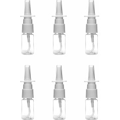 OBYJCA 6 Pieces Nose Spray Bottles Empty Nose Spray Bottles Essential Oil Container Home Travel
