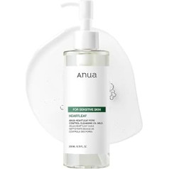 ANUA Heartleaf Pore Cleansing Oil MILD, Sensitive Skin Face Wash, Oil Cleanser for Face, Makeup Blackhead Remover, Korean Skin Care, Non-Comedogenic, Fragrance Free, 6.76 fl oz (200 ml)