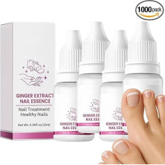 Nail Polish Strengthening Treatment, Nail Hardener for Weak Nails, Nail Growth and Strengthening, Ginger Nail Treatment for Toenails, Effective Nail Repair Softener, Solution for Thick Toenails (4)