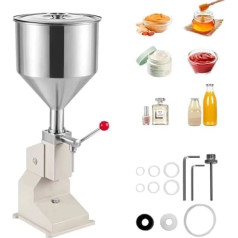 Flüssige Pastenfüllmaschine, 10-100 ml verstellbarer Flaschenfüller mit 10 l, Edelstahl für Creme, Kosmetik, Parfüm, Lipgloss