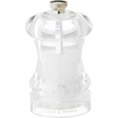 Cole & Mason Precision Capstan 125 Acrylic Salt Mill, Transparent
