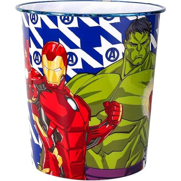 Zawadi Global Avengers Children's Waste Paper Bin for Bedroom Study Desk Bin