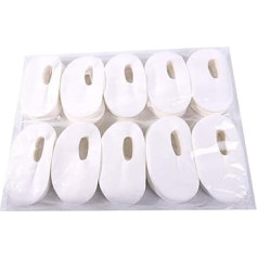 DEARMAMY 1000 Stück Augenpflege Papiermasken für Diy Augenmasken für Feuchtigkeitspflege Hypoallergenes Baumwollmaterial Reisen und Schönheitspflege