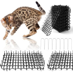 20 x 15 cm Cat Repellent Garden Pack of 20 Thorn Grid Against Cats Animal Barrier with Spikes Thorn Grid Cat Repellent Cat Repellent Cat Repellent
